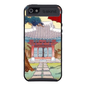 Cool classic japanese hanga shrine scenery art iPhone 5 case
