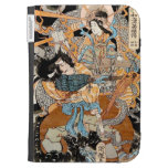 Cool classic traditional japanese woodprint art kindle case