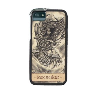 Cool classic vintage japanese demon ink tattoo case for iPhone 5