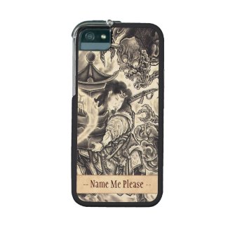 Cool classic vintage japanese demon ink tattoo cover for iPhone 5/5S