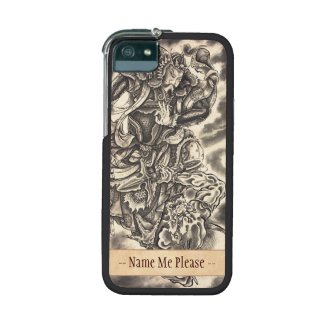 Cool classic vintage japanese demon ink tattoo cover for iPhone 5