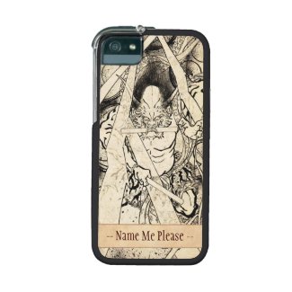 Cool classic vintage japanese demon ink tattoo case for iPhone 5/5S