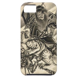 Cool classic vintage japanese demon samurai tiger iPhone 5 covers