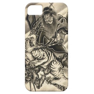 Cool classic vintage japanese demon samurai tiger iPhone 5 covers