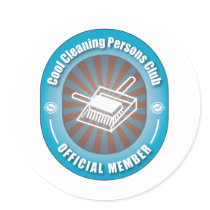 Cool Cleaning Persons Club stickers by busybees Cool Cleaning Persons Club stickers