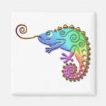 Cool Colorful Chameleon Fridge Magnets