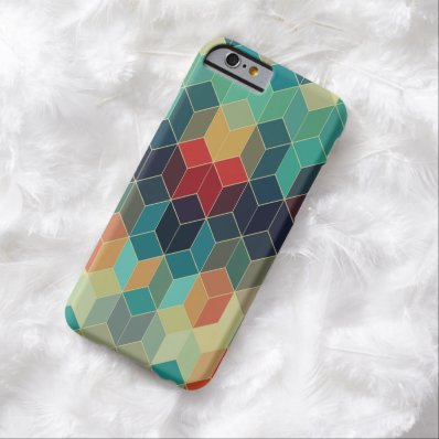 Cool Colorful Cubes Geometric Pattern 5 Barely There iPhone 6 Case