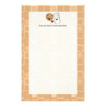 Cool Cookies and Milk Friends Cartoon stationery