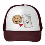 Cool Cookies and Milk Friends Cartoon hats