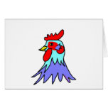 Cool Cool Copper Rooster by Wendy C. Allen Greeting Card Cool Cool Copper Rooster by Wendy C. Allen Greeting Card
