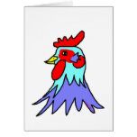 Cool Cool Copper Rooster by Wendy C. Allen Greeting Card Cool Cool Copper Rooster by Wendy C. Allen Greeting Card