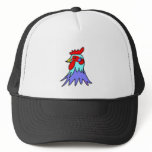 Cool Cool Copper Rooster by Wendy C. Allen Mesh Hat