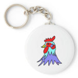 Cool Cool Copper Rooster by Wendy C. Allen Key Chains