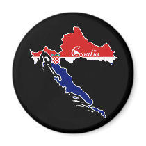 Cool Croatia Refrigerator Magnets