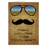 Cool Dad Sunglasses/Mustache Greeting Card