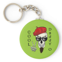 Cool Daddy - O Beatnik Skull Key Chain
