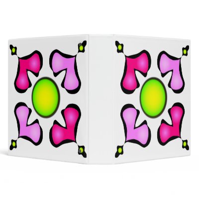 Cool Designs Vinyl Binders by IsabelDC Great for School Home or Office