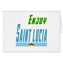 Cool Designs For Saint Lucia Greeting Card