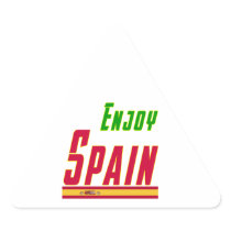 Cool Designs For Spain Triangle Stickers