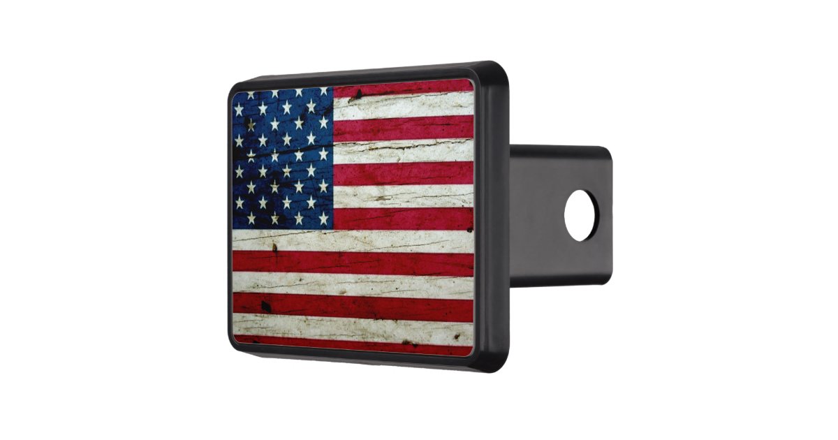 Cool Distressed American Flag Wood Rustic Tow Hitch Covers Zazzle