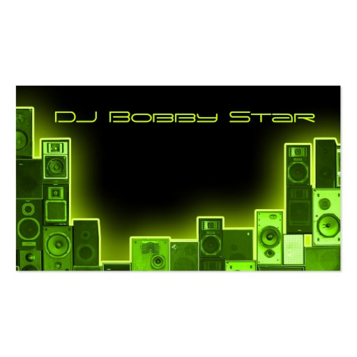 cool dj business card (front side)