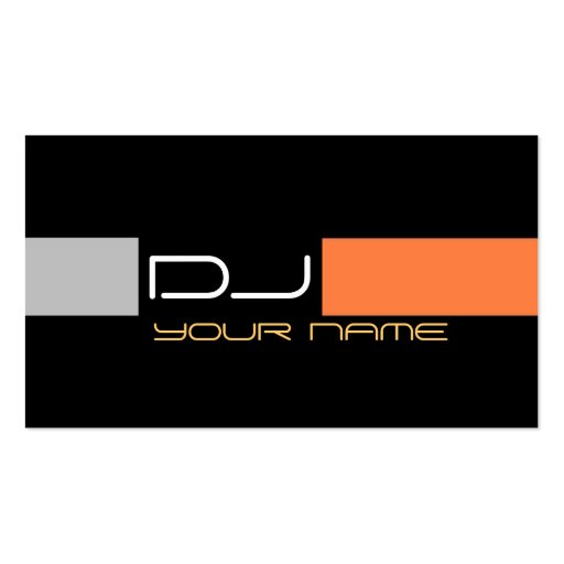 Cool DJ Business Card (front side)