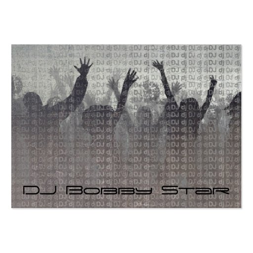 Cool dj metalic business card (front side)