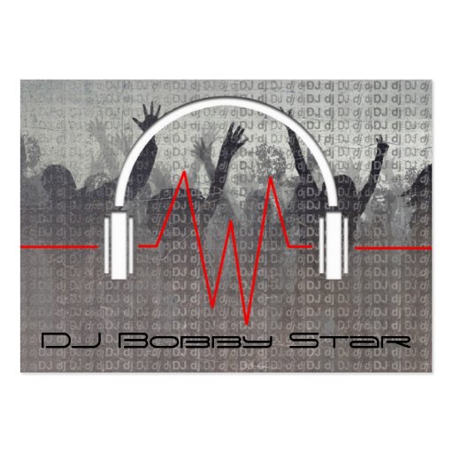Cool dj metalic business card (front side)