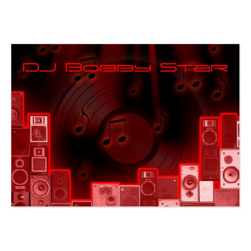 cool dj red laser business card (front side)