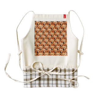 Cool Dog Art Doggie Golden Retriever Abstract Zazzle HEART Apron