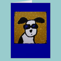 cool dog card cards