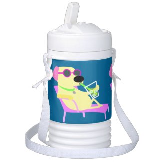 Cool Dog in Sunglasses Igloo Beverage Cooler
