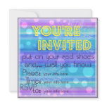 Cool Dots Dance Party Invitation