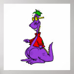 Cool Dragon in Jacket posters