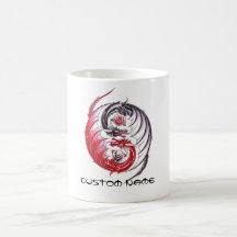 Cool Dragon Yin Yang tattoo Mug