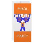 COOL DUDE COMPANY POOL PARTY INVITATION rack cards