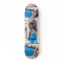 Cool Dude Polar Bear Boar Skate Board Decks