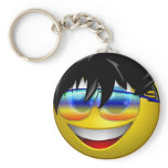 COOL DUDE SMILEY KEY CHAINS