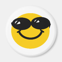 Cool dude smiley magnet