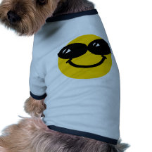 Cool dude smiley pet tshirt