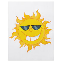 cool dude sun sunshine personalized flyer