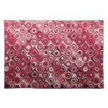 Cool elegant abstract cherry red placemat