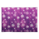 Cool elegant abstract purple sun  placemat