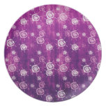 Cool elegant abstract sun purple nplate