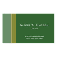 Cool, elegant professional green profile card business card template