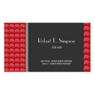 Cool, elegant,red gemstones black business card business cards