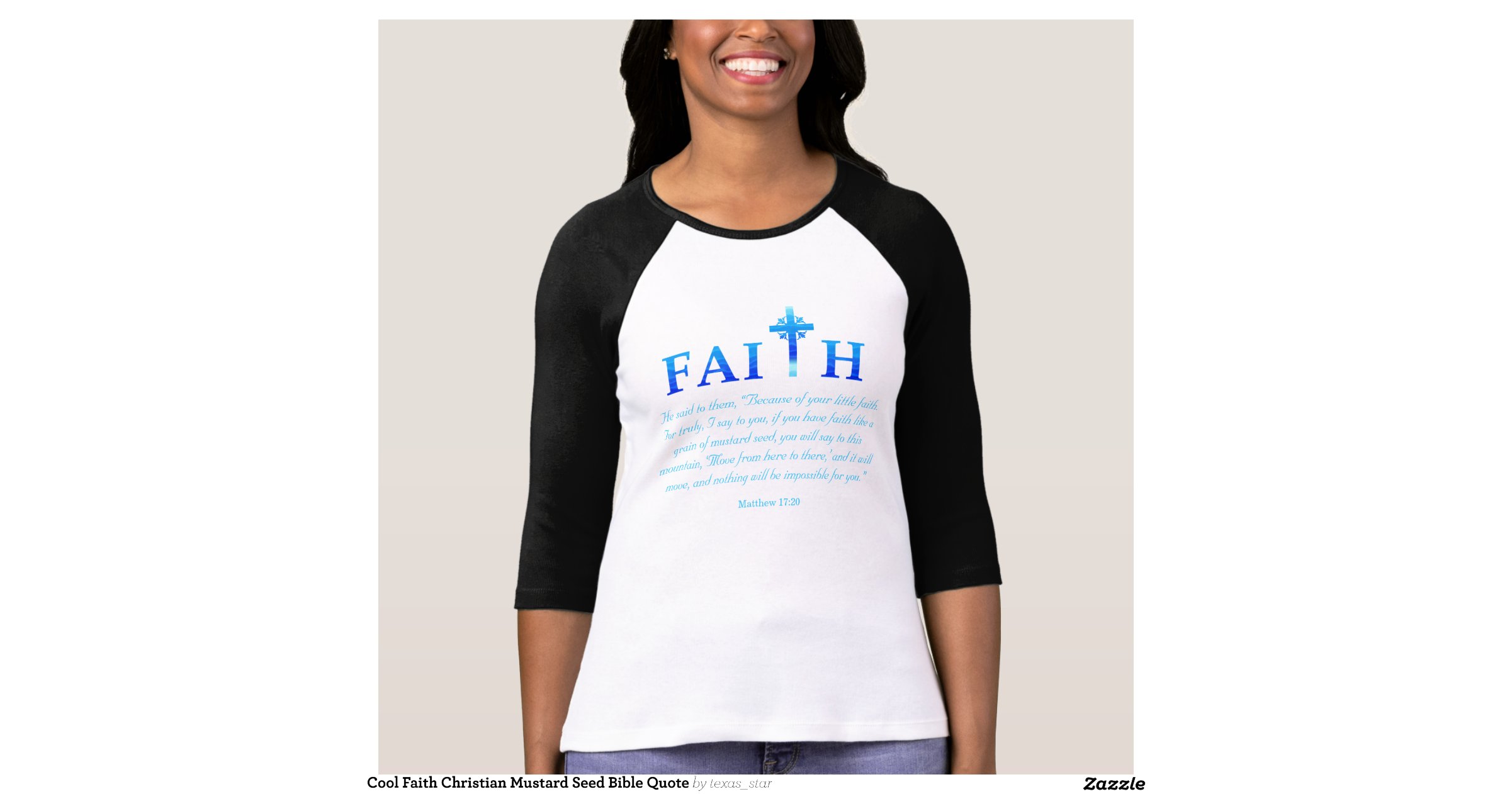Cool Faith Christian Mustard Seed Bible Quote T Shirt Zazzle