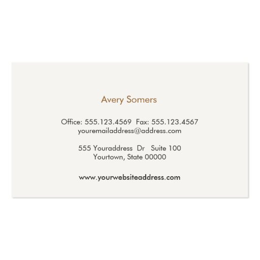 Cool Faux Embossed Black Business Card (back side)