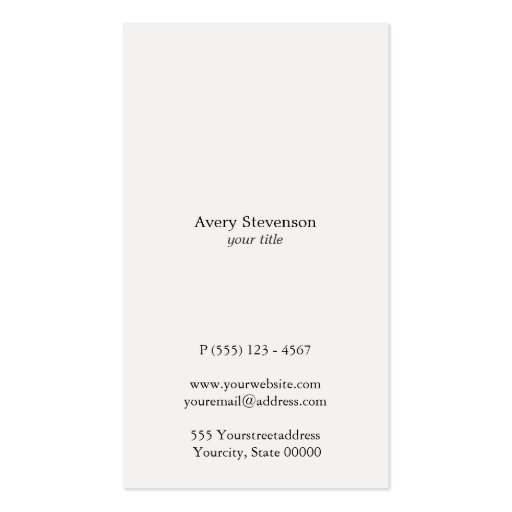 Cool Faux Gold Foil and White Striped Modern Business Card Templates (back side)