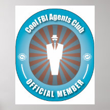 Cool FBI Agents Club Posters